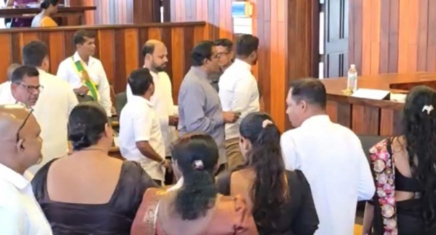Chaos at Galle Municipal Council